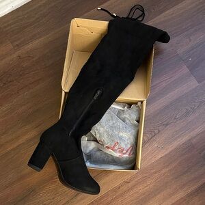 Black Over-the-Knee Women's Boots